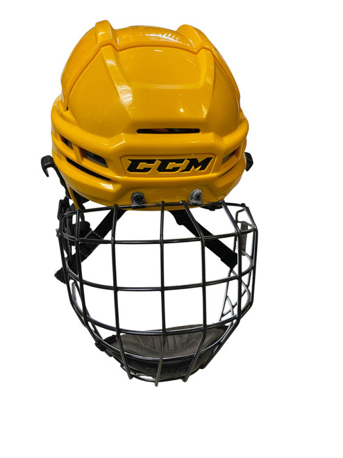 Vist Large View of Product Image Which is Used CCM YELLOW Helmet Cage Combo Yellow MD 11706-S000358431