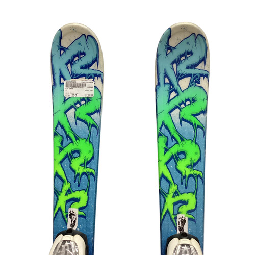 Vist Large View of Product Image Which is Used K2 INDY Boys DH Ski/Binding Royal Blue 112 cm 11816-S000272075