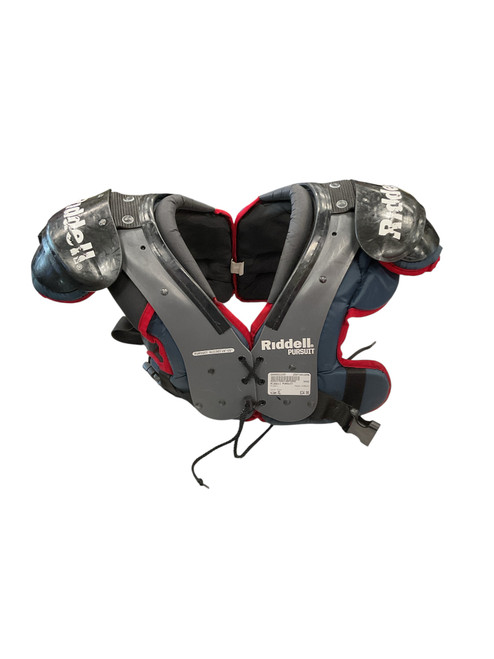 Used Riddell PURSUIT FB Shoulder Pads Grey XL 11856-S000021335