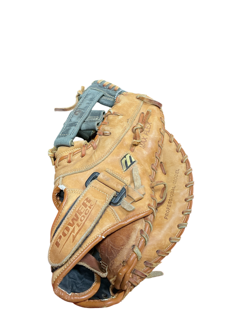 Vist Large View of Product Image Which is Used Mizuno MFR F002 BB/SB First Base RH Throw Brown 14"
