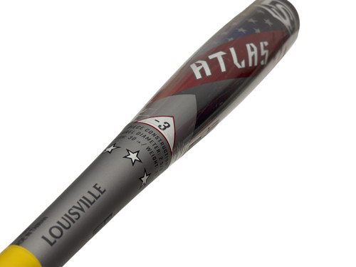 Vist Large View of Product Image Which is New Louisville Slugger ATLAS Patriot LBBATUSB3-25 BBCOR -3 Baseball Bat 30" 30/27