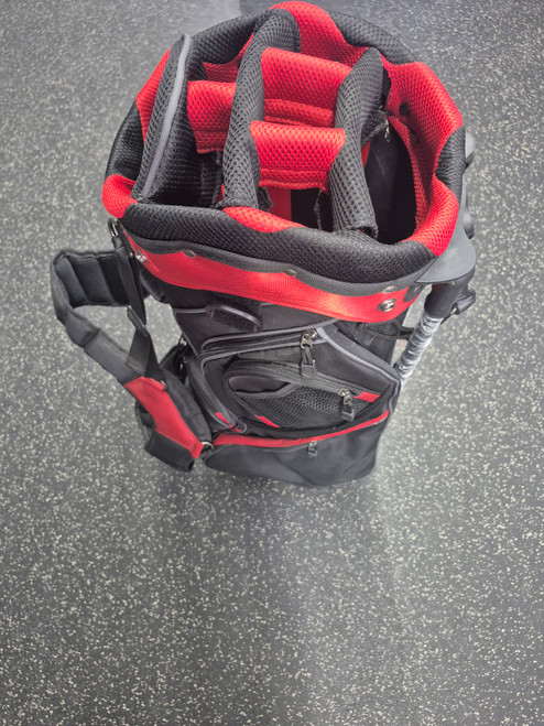 Used RED AND BLACK STAND Mens Stand Bag Black 10589-S000416001