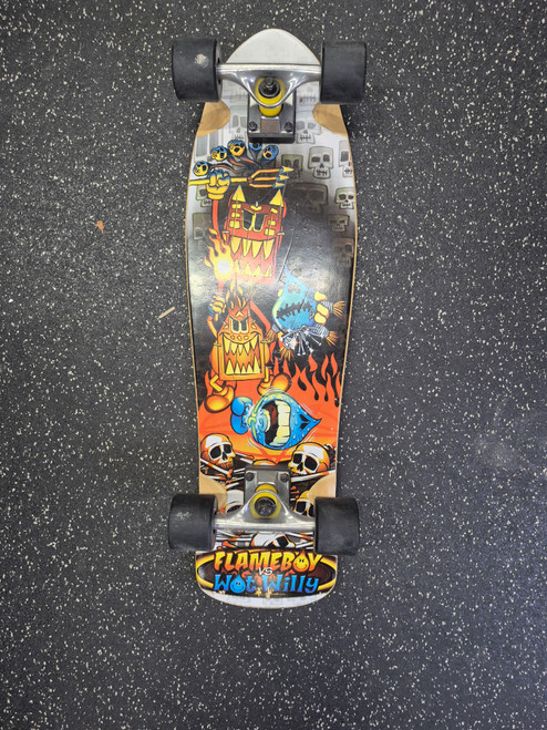 Vist Large View of Product Image Which is Used FLAME BOY Complete Skateboard Black 8" 10589-S000416003