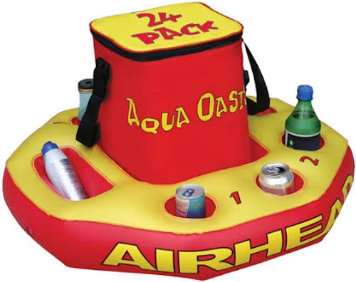 Vist Large View of Product Image Which is Used Airhead AQUA OASIS Pad/Raft Red 11347-S000251445