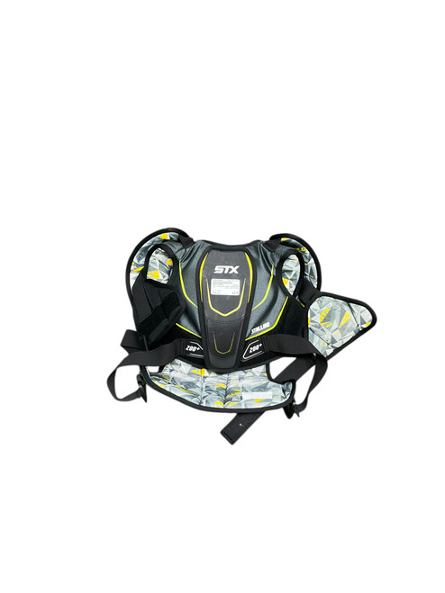 Vist Large View of Product Image Which is Used STX STALLION 200+ Lacrosse Shoulder Pads Black LG 11484-S000284609