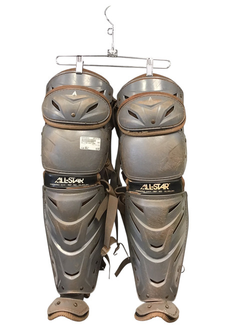 Vist Large View of Product Image Which is Used All-Star SHIN GUARD Catchers Leg Guards Black Adult