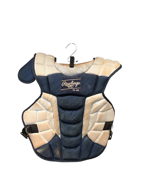Vist Large View of Product Image Which is Used Rawlings CHEST PROTECTOR Catchers Chest Protector Navy Blue Adult
