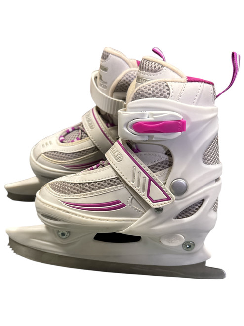Used Lake Placid ADJ Girls Figure Skate White Adjustable 11732-S000355676