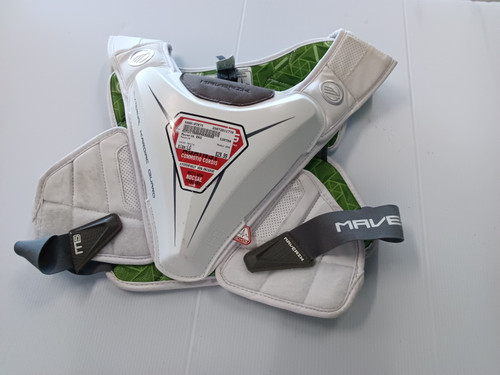 Vist Large View of Product Image Which is Used Maverik EKG Lacrosse Shoulder Pads White LG 11779-S000197075