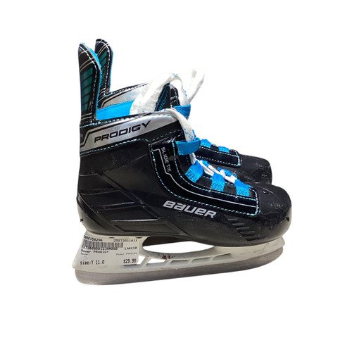 Vist Large View of Product Image Which is Used Bauer PRODIGY Youth Hockey Skate Youth 11.0