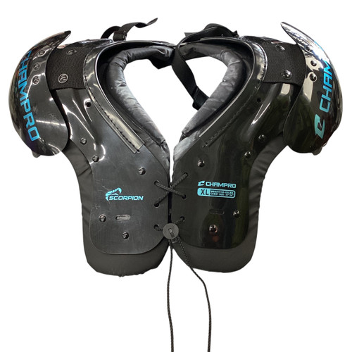Used Champro SCORPION FB Shoulder Pads Black XL 11760-S000079055