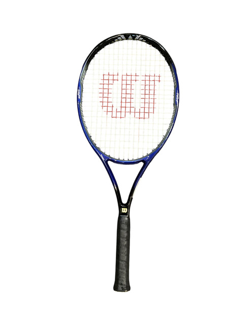 Vist Large View of Product Image Which is Used Wilson 100 7.0SI Adult Tennis Racquet Royal Blue 4 3/8" 11814-S000375954