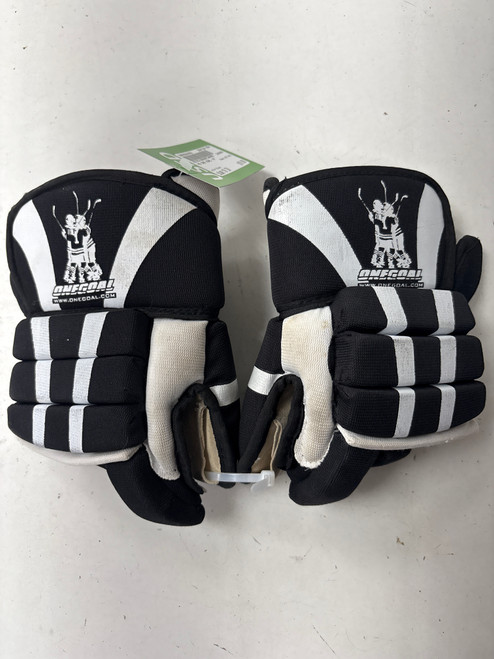 Vist Large View of Product Image Which is Used ONE GOAL Youth Gloves Black 10" 11891-S000304653