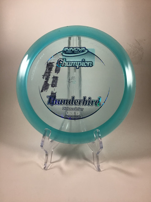 Vist Large View of Product Image Which is Used Innova CHAMPION THUNDERBIRD Disc Golf Driver Green 168g 10105-S000286995