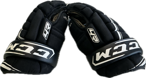 Vist Large View of Product Image Which is Used CCM 4R Junior Gloves Black 10" 11897-S000148564
