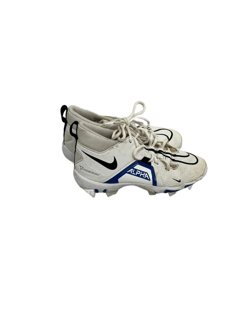 Used Nike Alpha Menace Jr 3 White Football Cleats 11692-S000138988