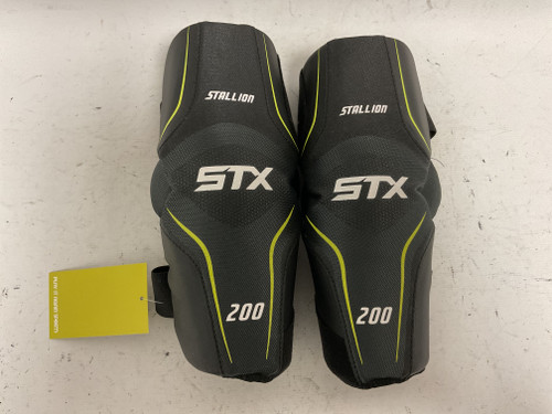 Vist Large View of Product Image Which is Used STX STALLION 200 Lacrosse Arm Pads/Guards Black MD