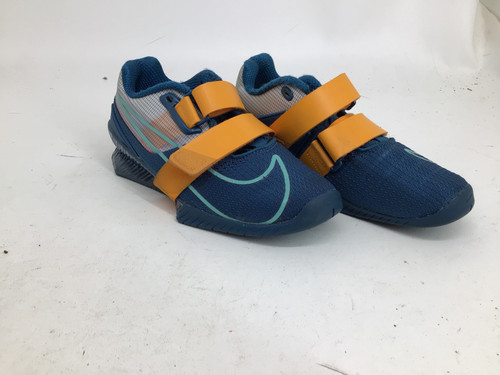Vist Large View of Product Image Which is Used Nike ROMALEOS 4 SR 6.0 WEIGHTLIFTING SHOE Exercise Accessory Other Teal Senior 6 11752-S000067591