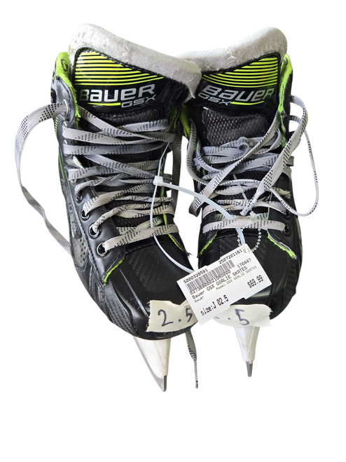Vist Large View of Product Image Which is Used Bauer GSX GOALIE SKATES Junior Goalie Skate Junior 02.5 11617-S000328581