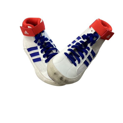 Used Adidas Wrestling Shoes White Junior 01.5 11760-S000079107