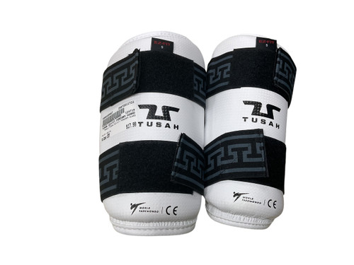 USED TUSAH EZ-FIT FOREARM GUARD Martial Arts Forearm Pads White SM