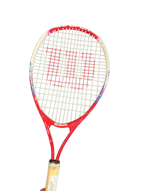 Vist Large View of Product Image Which is Used Wilson WILSON RWB TENNIS RACKET Junior Tennis Racquet Red 23"