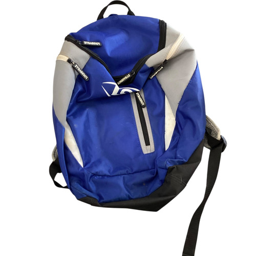 Vist Large View of Product Image Which is Used Louisville Slugger BACKPACK BB/SB Player Backpack Grey And Royal Blue