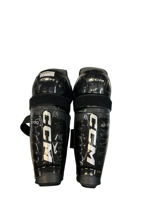 Vist Large View of Product Image Which is Used CCM AS 580 TACKS Senior Shin Guards Black 14" 11768-S000225516