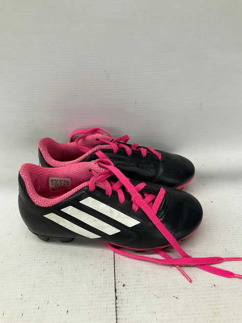 Used Adidas Soccer Cleats Black And Pink Youth 13.0 11836-S000028717