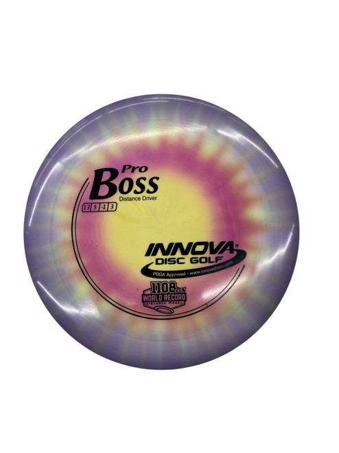 Vist Large View of Product Image Which is Used Innova PRO BOSS DYE Disc Golf Driver None 11890-S000132867