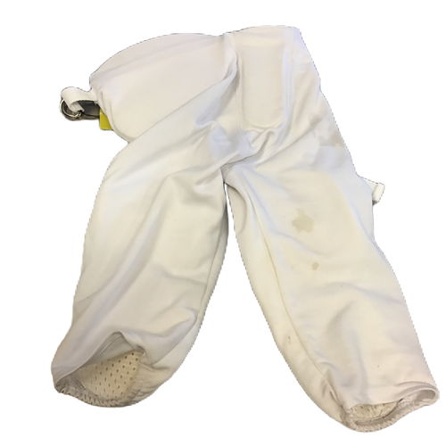 Vist Large View of Product Image Which is Used Schutt Youth FB Integrated Pants White LG