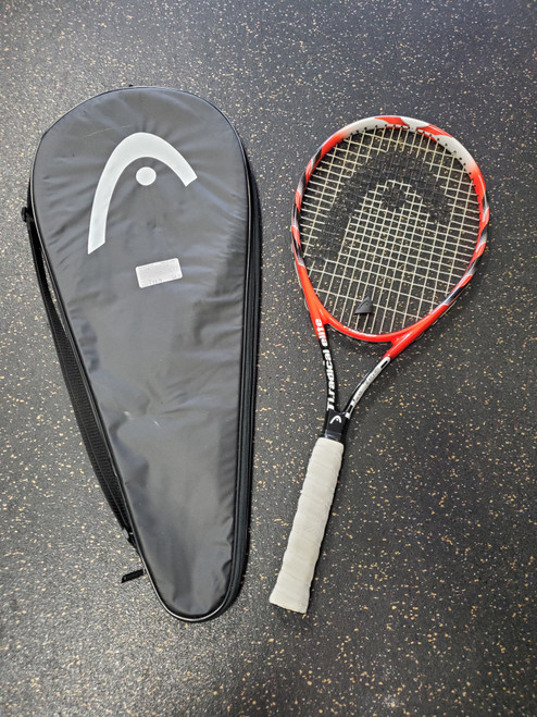 Vist Large View of Product Image Which is Used Head TI RADICAL ELITE 4 3/8 Adult Tennis Racquet Red 4 3/8"