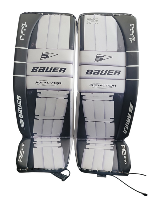Used Bauer REACTOR R5 PRO Goalie Leg Pads Senior Black 33" 11708-S000181236