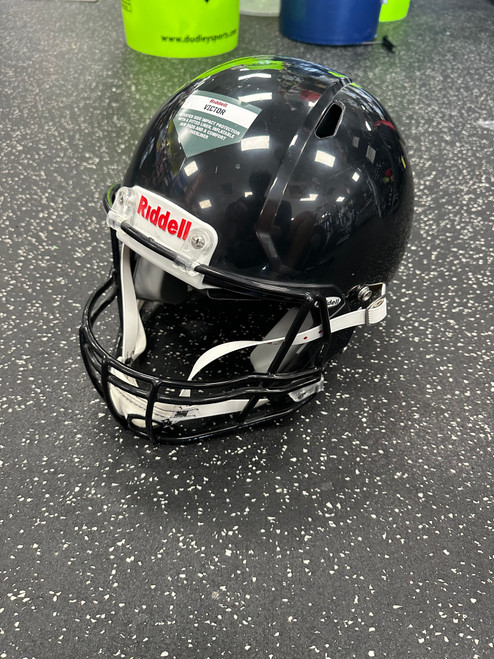 Vist Large View of Product Image Which is Used Riddell VICTOR FB Helmet Black LG 11849-S000029791