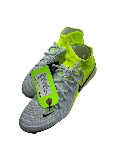 Used Nike Phantom Luna Soccer Cleats Grey And Lime Senior 9.5