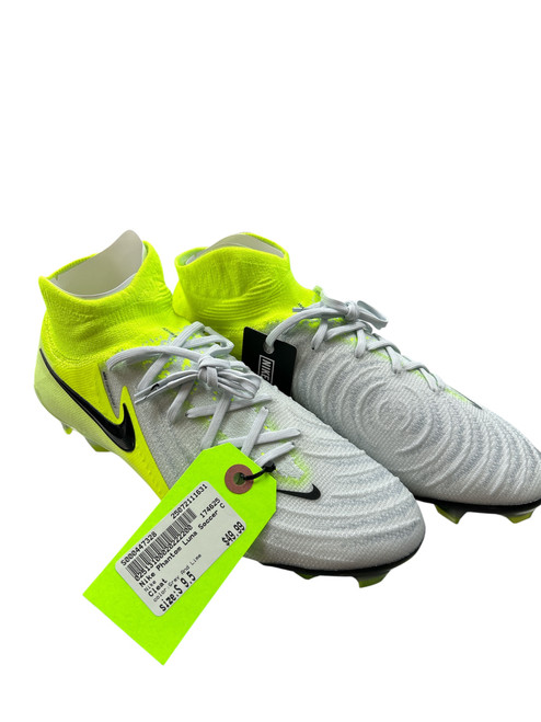 Used Nike Phantom Luna Soccer Cleats Grey And Lime Senior 9.5