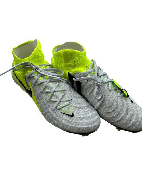Used Nike Phantom Luna Soccer Cleats Grey And Lime Senior 7.5