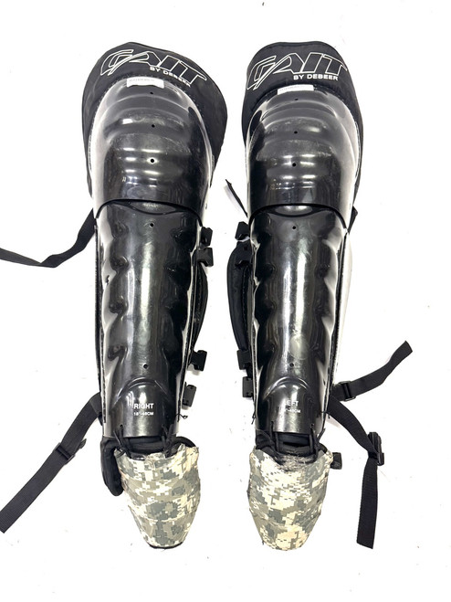 Vist Large View of Product Image Which is Used Gait BOX SHINS LAX Goalie Shin M Black Senior 11860-S000294557