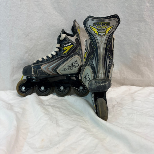 Vist Large View of Product Image Which is Used Tour Skate THOR 808 Roller Hockey Skates Black Youth 12.0