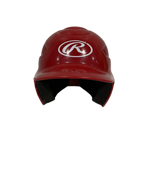 Used Rawlings BB HALMET Batting Helmet No Mask Red One Size 11847-S000027747