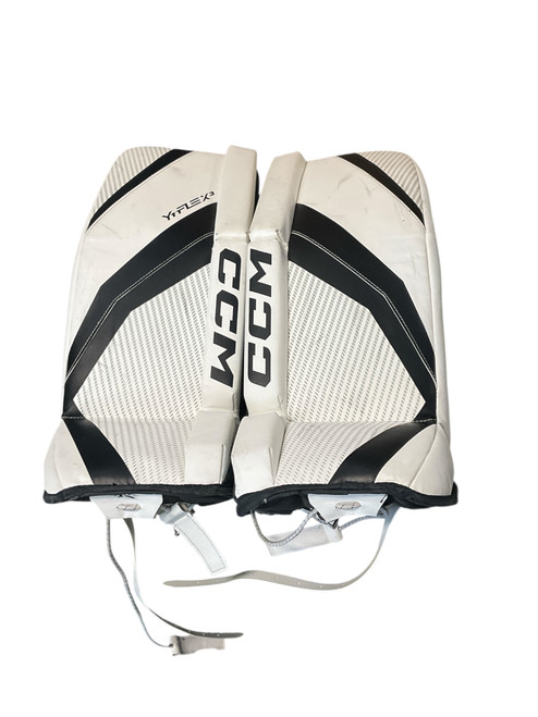 Used CCM YTFLEX 3 Goalie Leg Pads Youth None 24" 11512-S000224869