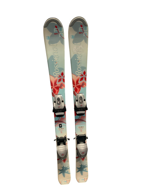 Vist Large View of Product Image Which is Used Rossignol FUN GIRL Girls DH Ski/Binding None 100 cm