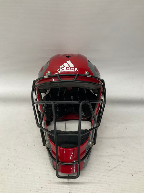 Vist Large View of Product Image Which is Used Adidas GSCH1A Catchers Helmet w/Mask Red SM 11836-S000028733