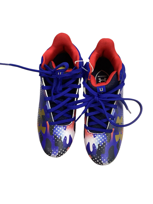 Used Under Armour Jr FB Cleats Royal Blue Junior 01 11613-S000164160