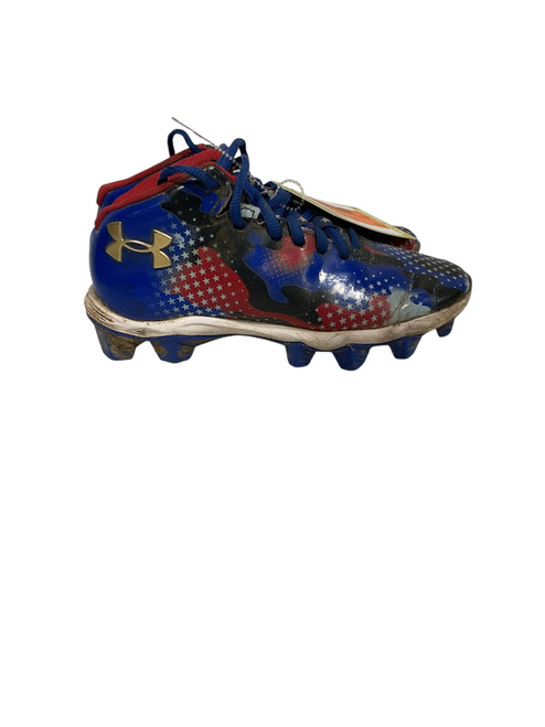 Used Under Armour Jr FB Cleats Royal Blue Junior 01.5 11847-S000027770