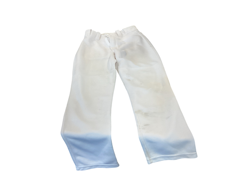 Vist Large View of Product Image Which is Used Majestic BAEBALL PANTS BB/SB Pant Boys White LG