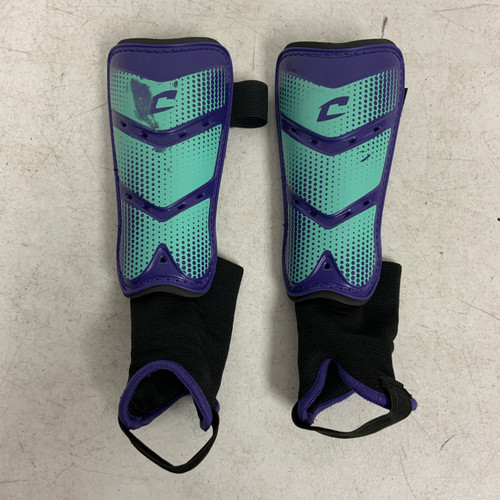 Vist Large View of Product Image Which is Used Champro Soccer Shin Guards Junior Purple XS 11762-S000066466