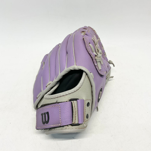 Used Wilson CAT TBALL BB/SB Glove RH Throw Purple 10" 11805-S000064506