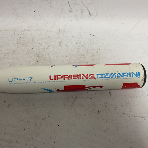 Vist Large View of Product Image Which is Used Demarini Uprising UPF-17 Fastpitch Bat White And Red 30" 11855-S000188259