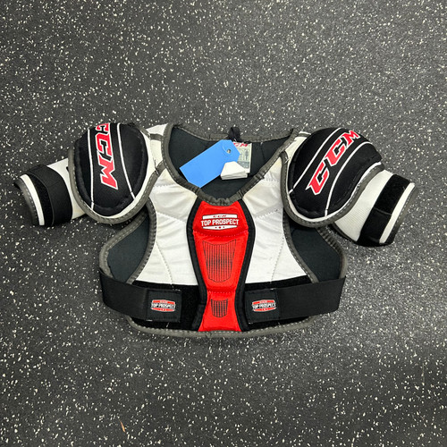 Used CCM TOP PROSPECT Youth Shoulder Pads LG 10589-S000416070
